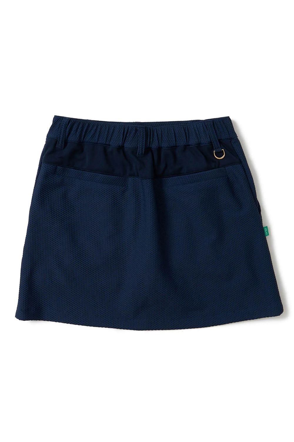 【26SS】【レディース】 AIRY AWA SKIRT / ワッフル生地 ブランドロゴ スカート (インナーパンツ一体型) (ネイビー)