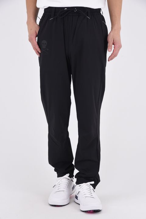 【26SS】 ROGUE AIRFLOW TECH PANTS / 高機能ナイロン パンチングスカルロゴ テクニカルロングパンツ (ブラック)