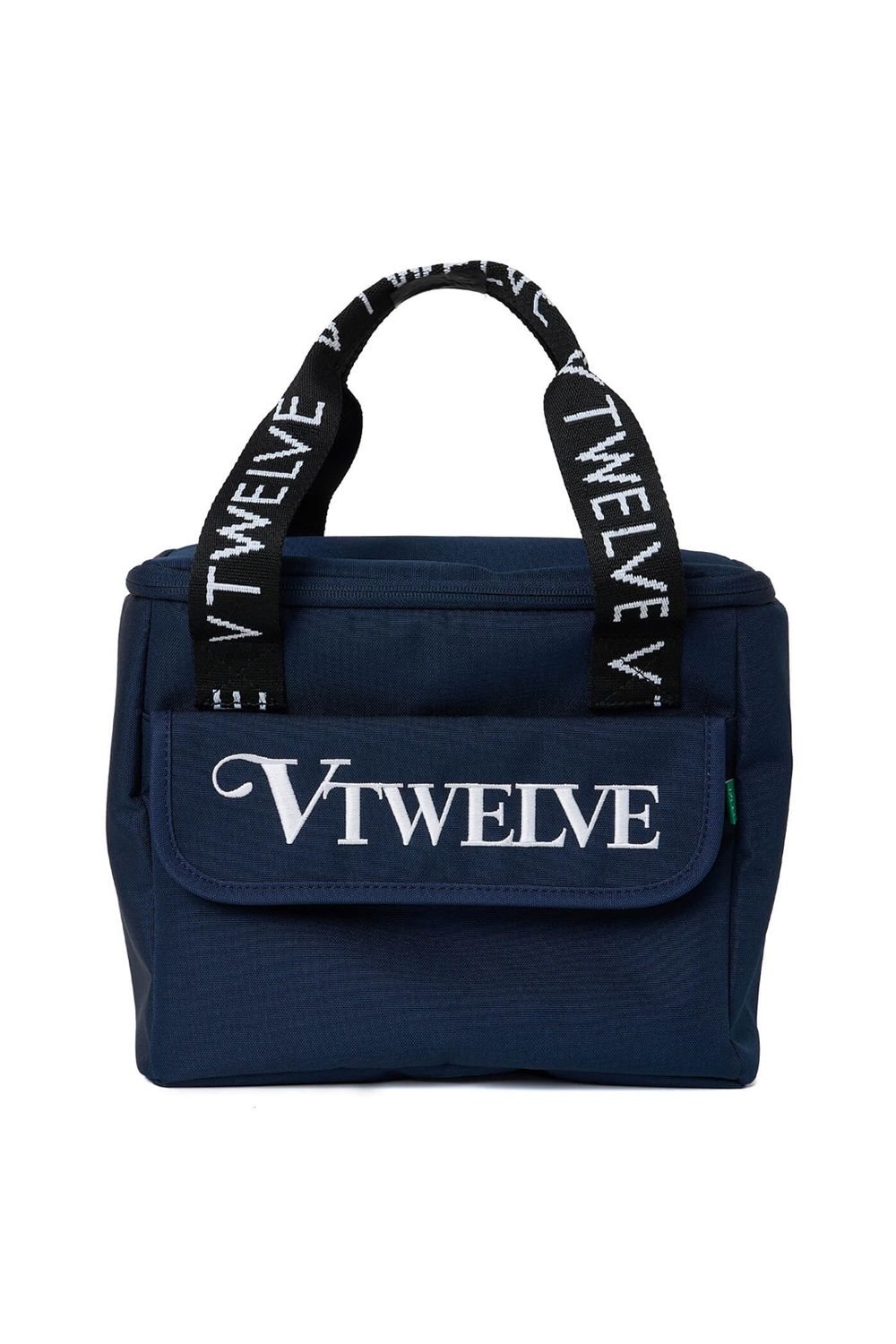 【26SS】 DOUBLE LOGO COOL BAG / ブランドロゴ刺繍 ボックス型クーラーバッグ (ネイビー)