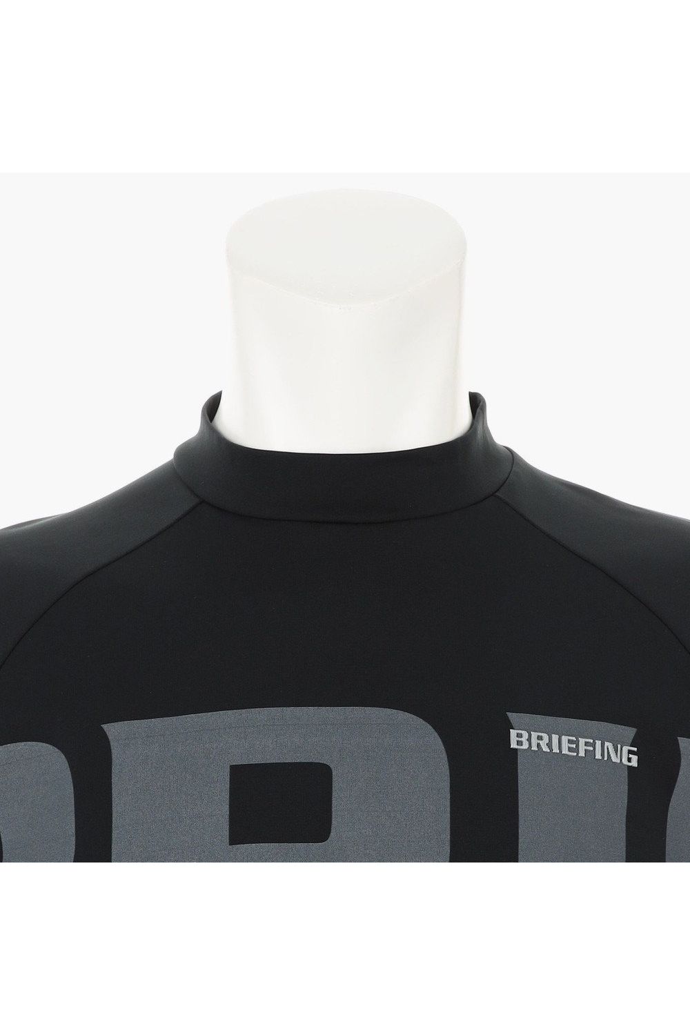 【26SS】 MEN’S BIG BEAT HIGHNECK / ビッグロゴ リラックスフィット モックネックTシャツ (ブラック)