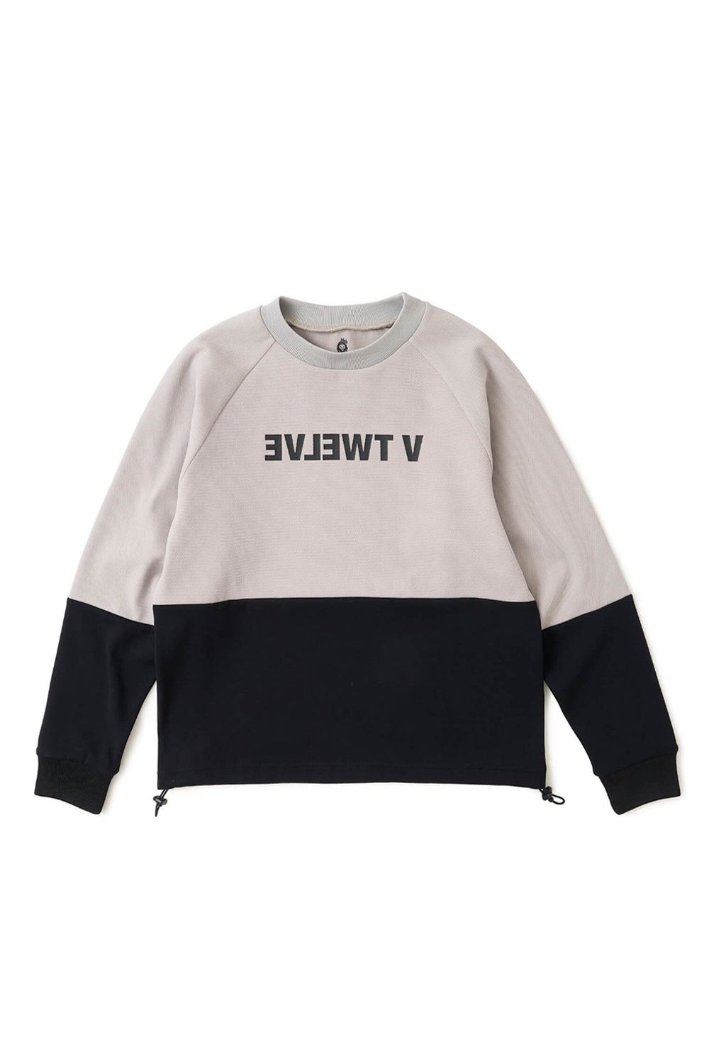 【26AW】 【レディース】 REVERSE CREW / バイカラー 反転ロゴ スウェット (ベージュ)