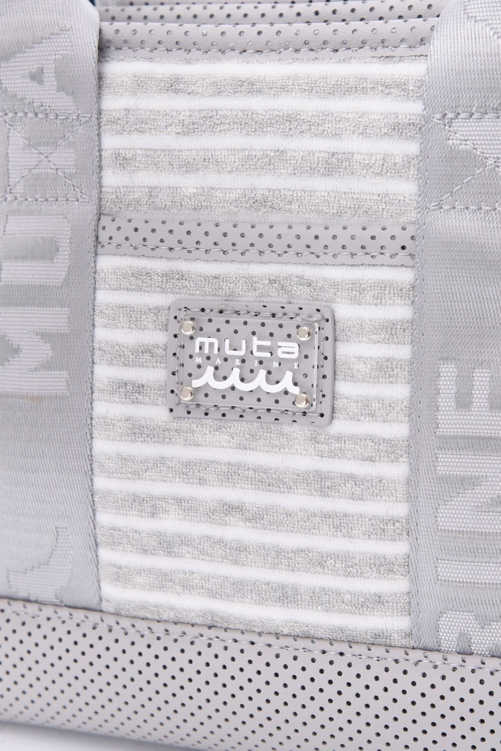 【26SS】 BORDER PILE PARTITION TOTE BAG / ボーダーパイル生地 パーテーショントートバッグ (グレー)