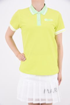 【レディース】 JAMMING KNIT COLLAR POLO / シグネチャーロゴ ドライタッチ ポロ (ライム)