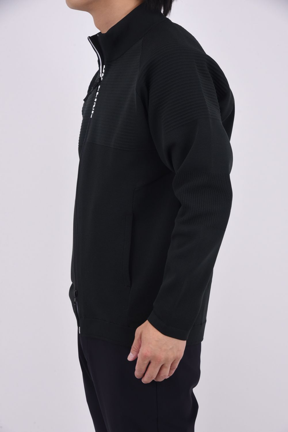 【25AW】 MEN'S WR KNIT BLOUSON / 超撥水糸 ハイネックニットブルゾン (ブラック)
