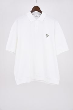 【26SS】 DVG TECH-SKULL CADDIE POLO / スカルロゴ ポロシャツ (ホワイト)