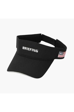 MENS WASHED VISOR / ブランドロゴ刺繍 ウォッシュド サンバイザー (ブラック)