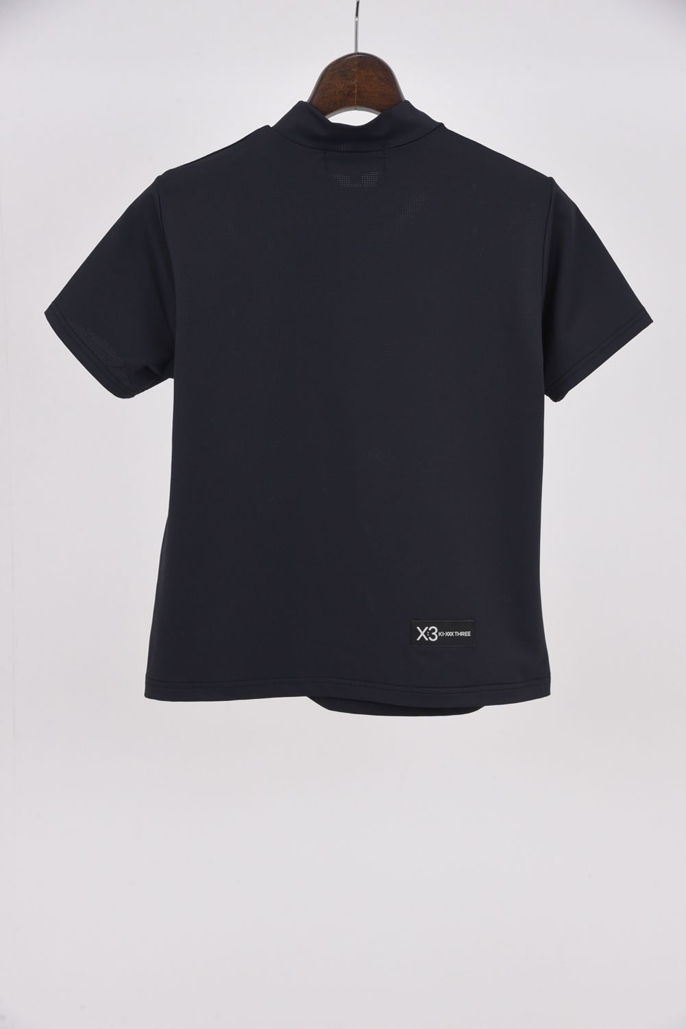 【26SS】【レディース】 DOT MESH MOCK TEE / ドットメッシュ モックネックTシャツ (ブラック)