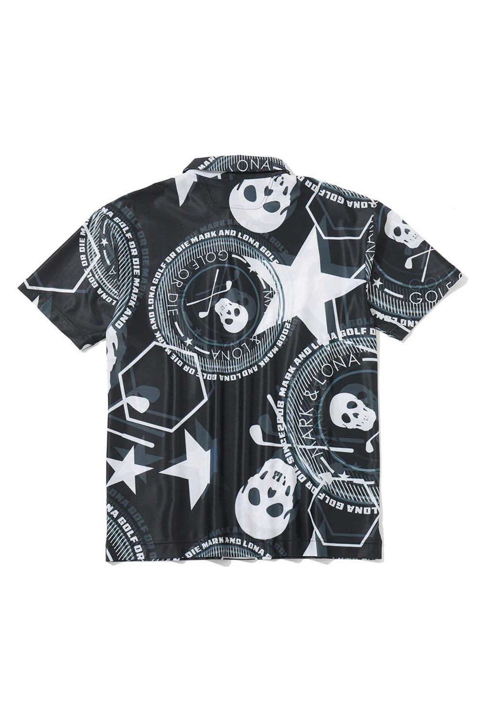 【26SS】 ATLAS AIRFLOW POLO / オープンメッシュ素材 グラフィックパターン ポロシャツ (ブラック)