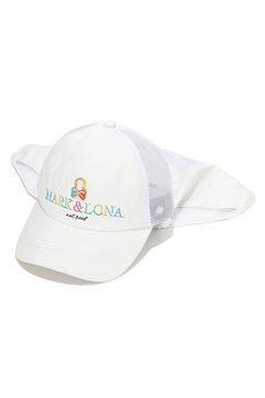 【26SS】 CHOROMA ICON SUN SHIELD CAP / マルチカラー刺繍 サンシールド付き メッシュキャップ (ホワイト)