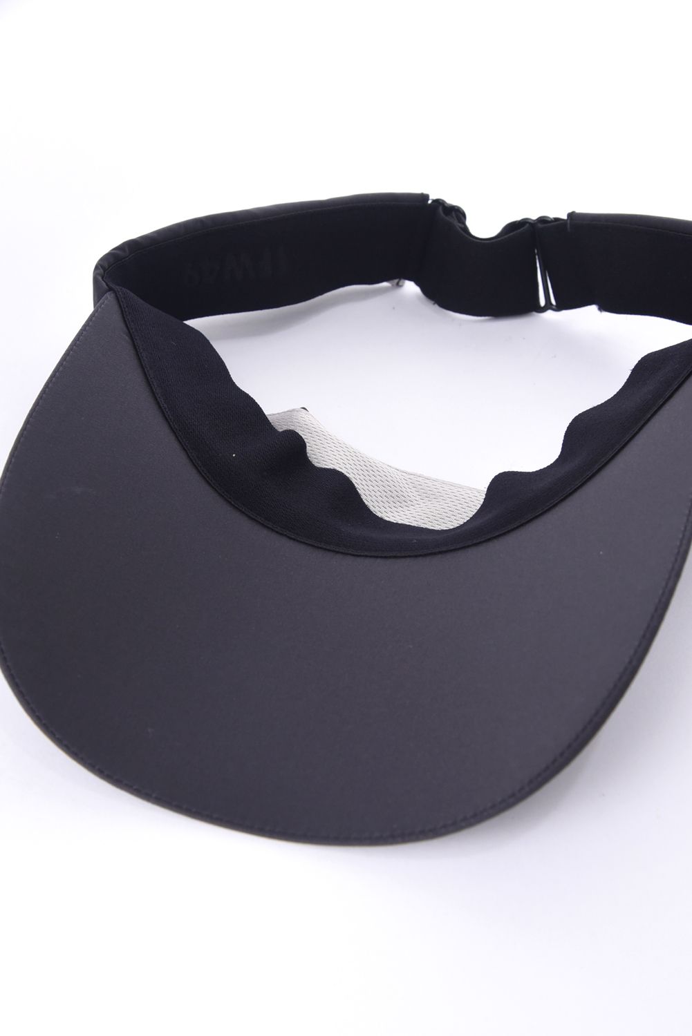 TAFFETA SUN VISOR / ブランドロゴ サンバイザー (チャコール)