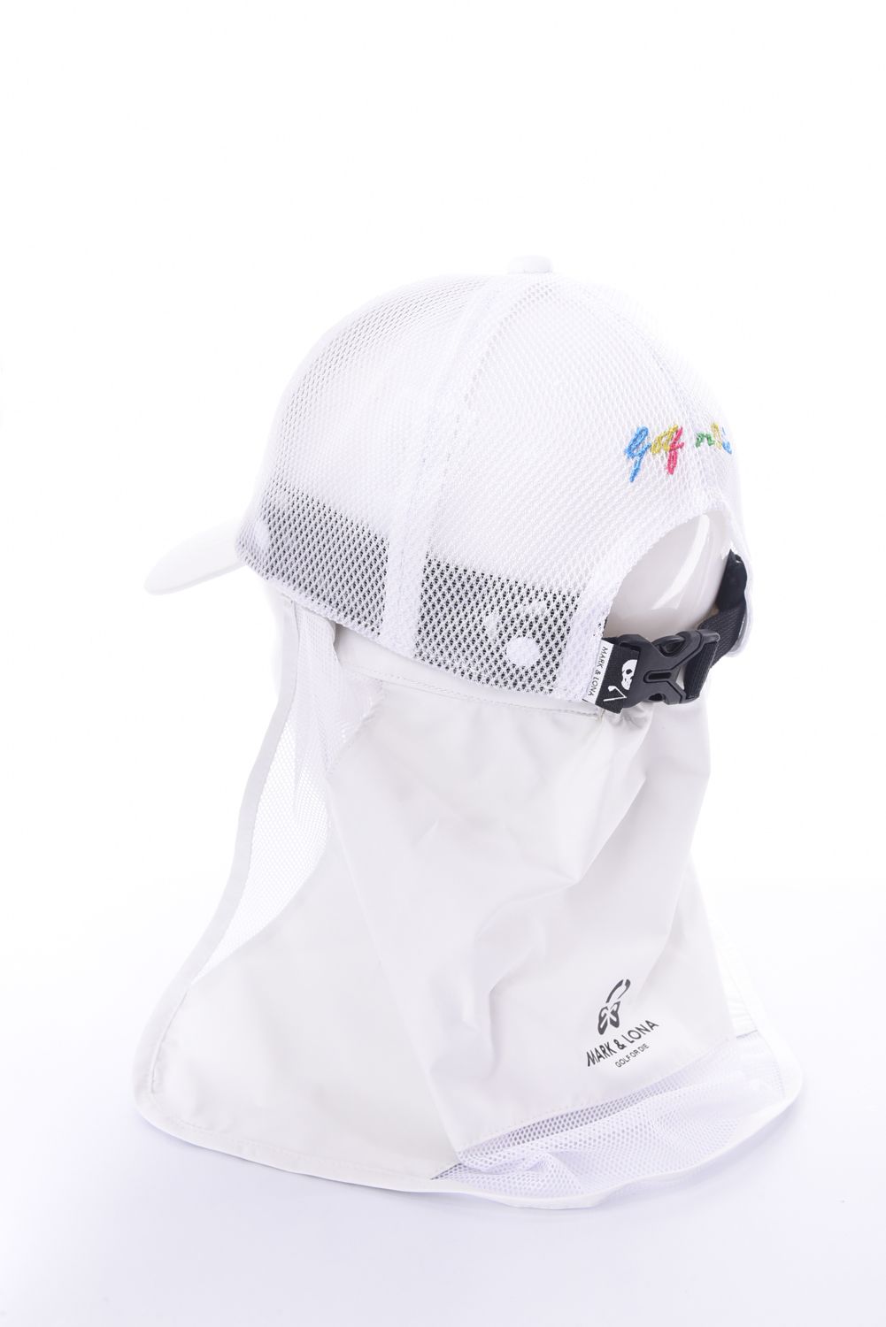 【26SS】 CHOROMA ICON SUN SHIELD CAP / マルチカラー刺繍 サンシールド付き メッシュキャップ (ホワイト)