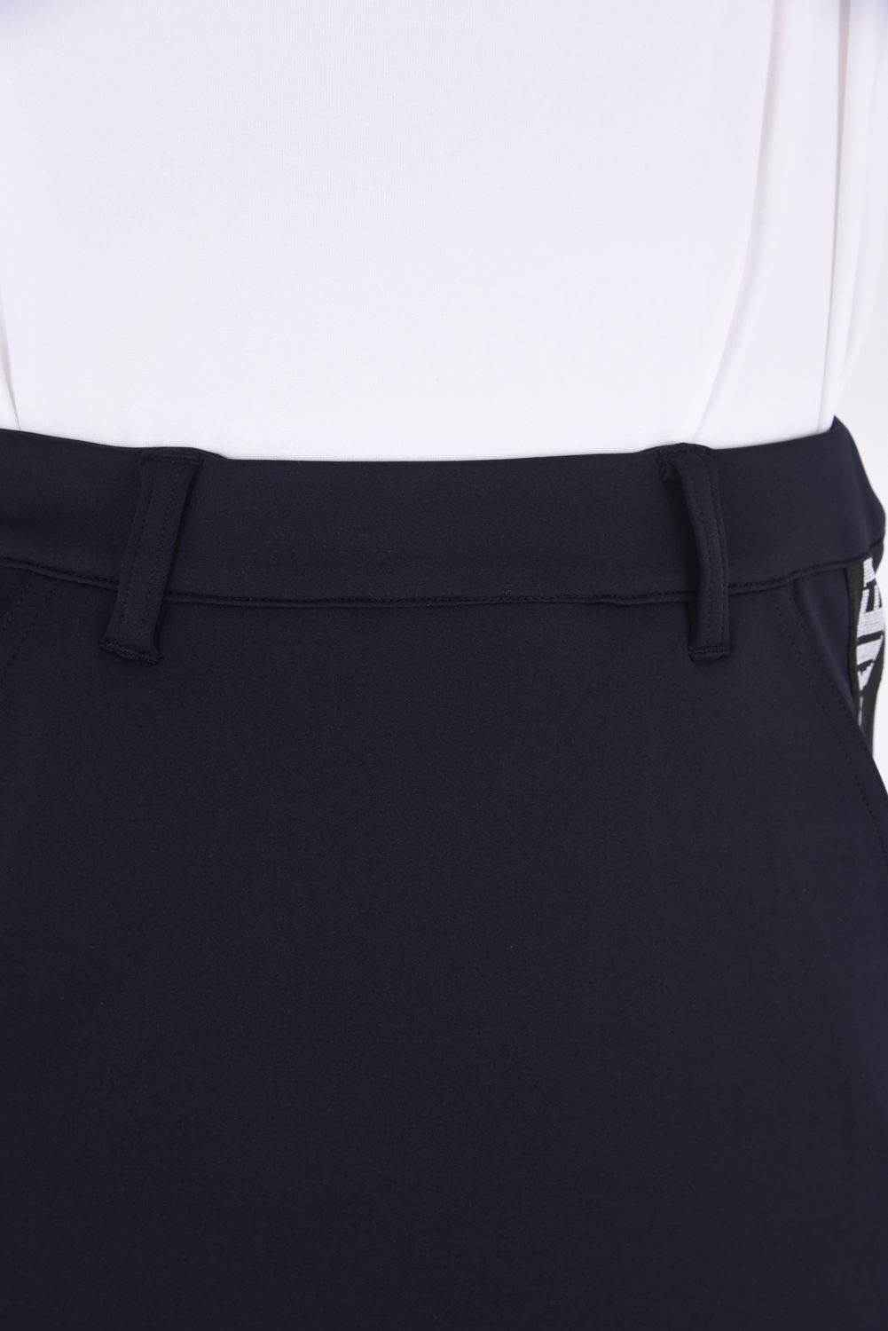 BRIEFING - WOMENS SIDE LOGO LINE SKIRT / サイドラインロゴテープ