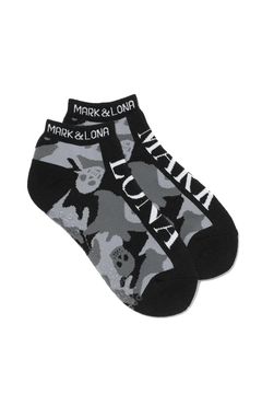 【26SS】 GAUGE CAMO ESSENTIAL LOW SOCKS / オリジナルカモジャカード ブランドロゴ スニーカー丈 ローソックス (ブラック)
