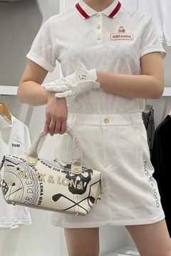 【26SS】【レディース】 ADAMANT JACQUARD POLO / ダイヤチェックジャカード ブランクスカルチャーム ポロシャツ (ホワイト)