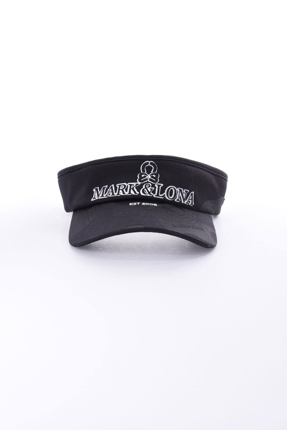 【26AW】 MERCURY CAMO STRETCH VISOR / シグネチャーカモ ブランドロゴ刺繍 ストレッチバイザー (ブラック)