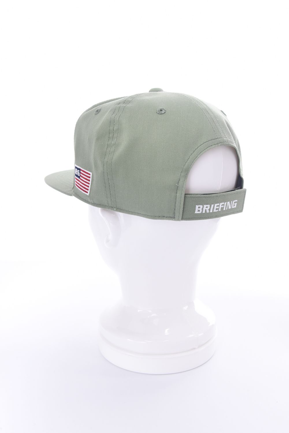【26SS】 MEN’S BASIC FLAT VISOR CAP / ベーシック ブランドロゴ フラットキャップ (セージグリーン)