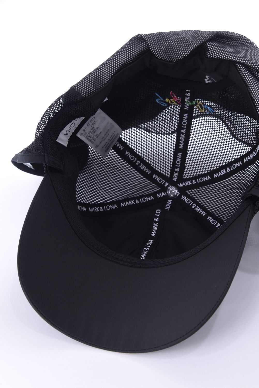 【26SS】 CHOROMA ICON SUN SHIELD CAP / マルチカラー刺繍 サンシールド付き メッシュキャップ (ブラック)