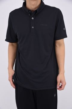 【26SS】 DOT MESH BD POLO SHIRT / ボタンダウン ポロシャツ (ブラック)