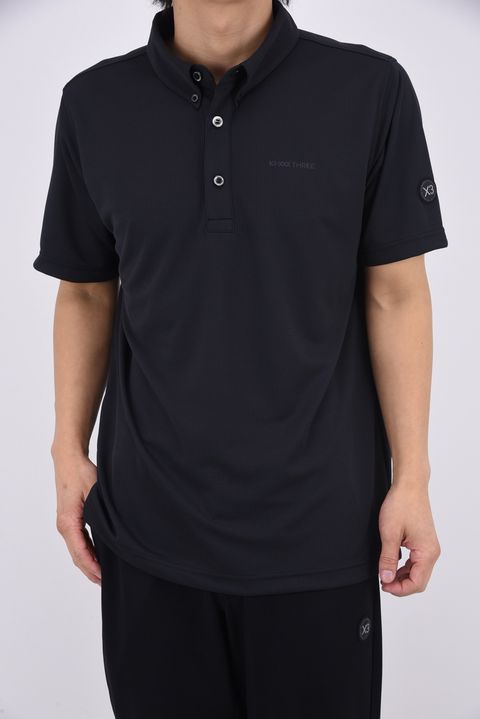 【26SS】 DOT MESH BD POLO SHIRT / ボタンダウン ポロシャツ (ブラック)