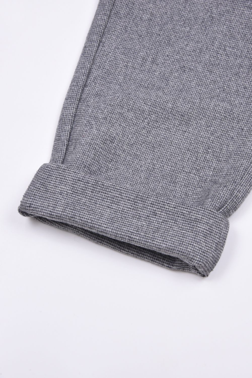 【25AW】 HOUNDSTOOTH TAPERED PANTS / 千鳥柄 テーパード パンツ (チャコール)