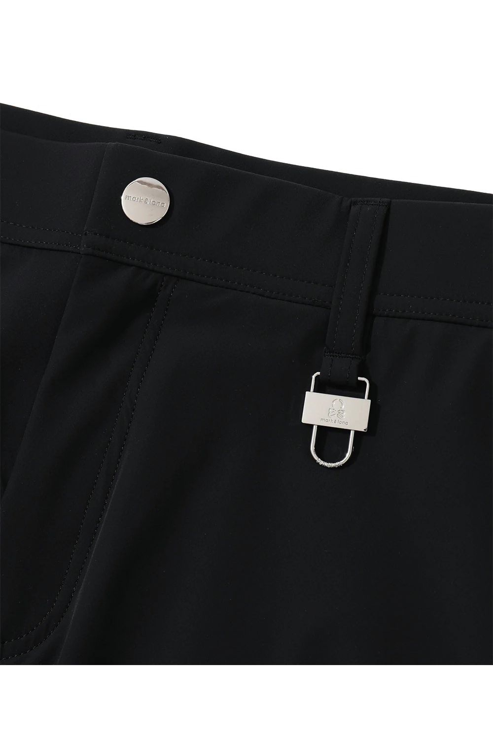 【26AW】 FRACTUR UTYLITY PANTS / ナイロンタフタ アイアンスカルプリント ストレッチロングパンツ (ブラック)