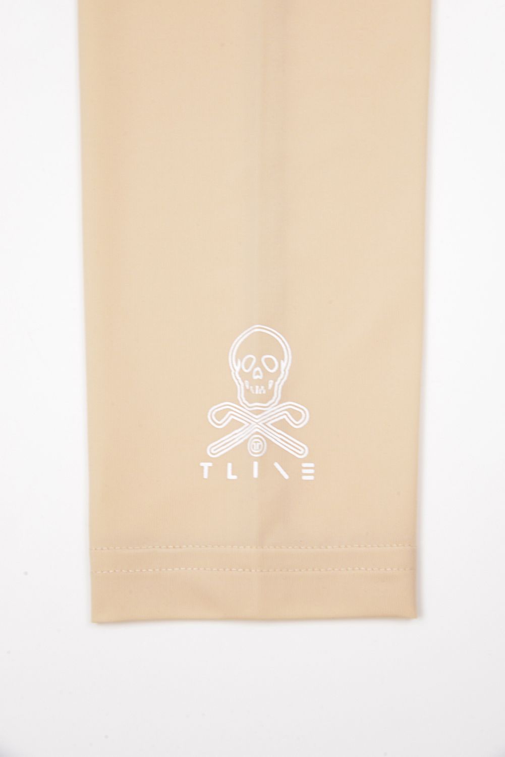 【26SS】【T-LINE】 ARM COVER / ブランドロゴ箔プリント アームカバー (ベージュ)