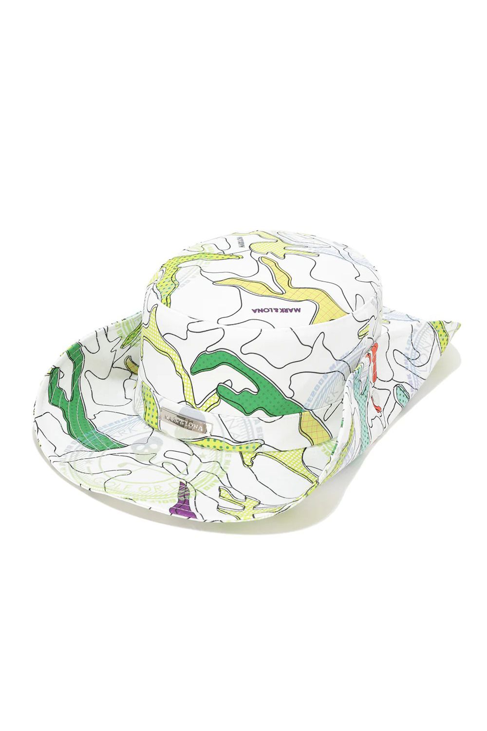 【26SS】 AXON CAMO FIELD HAT / ポリエステルツイル カモフラージュプリント サファリハット (ホワイト)