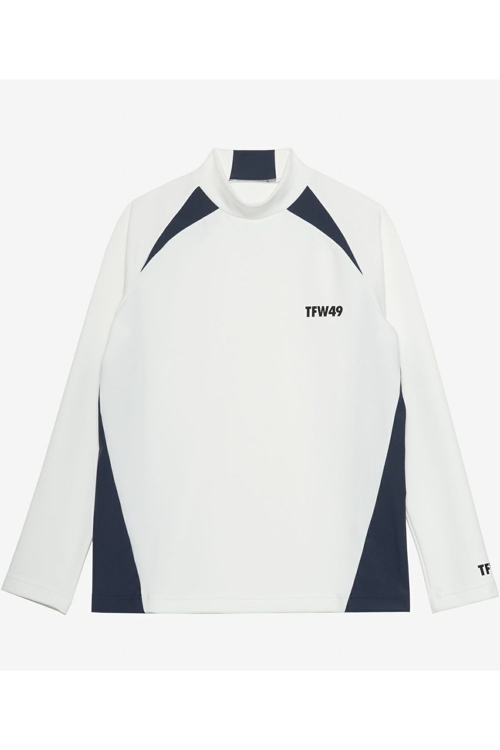 【25AW】 SIDE PANEL LONG SLEEVE MOCKNECK / サイドパネル モックネック ロングスリーブTシャツ (ホワイト)