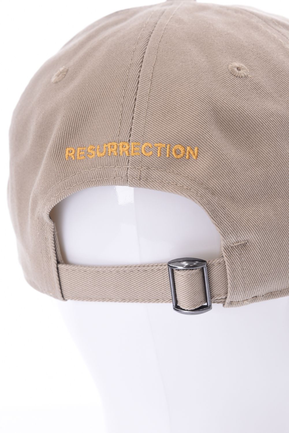Resurrection - BASIC LOGO CAP / 3Dロゴ 刺繍 キャップ ホワイト Resurrection - BASIC LOGO CAP / 3Dロゴ 刺繍 キャップ ホワイト
