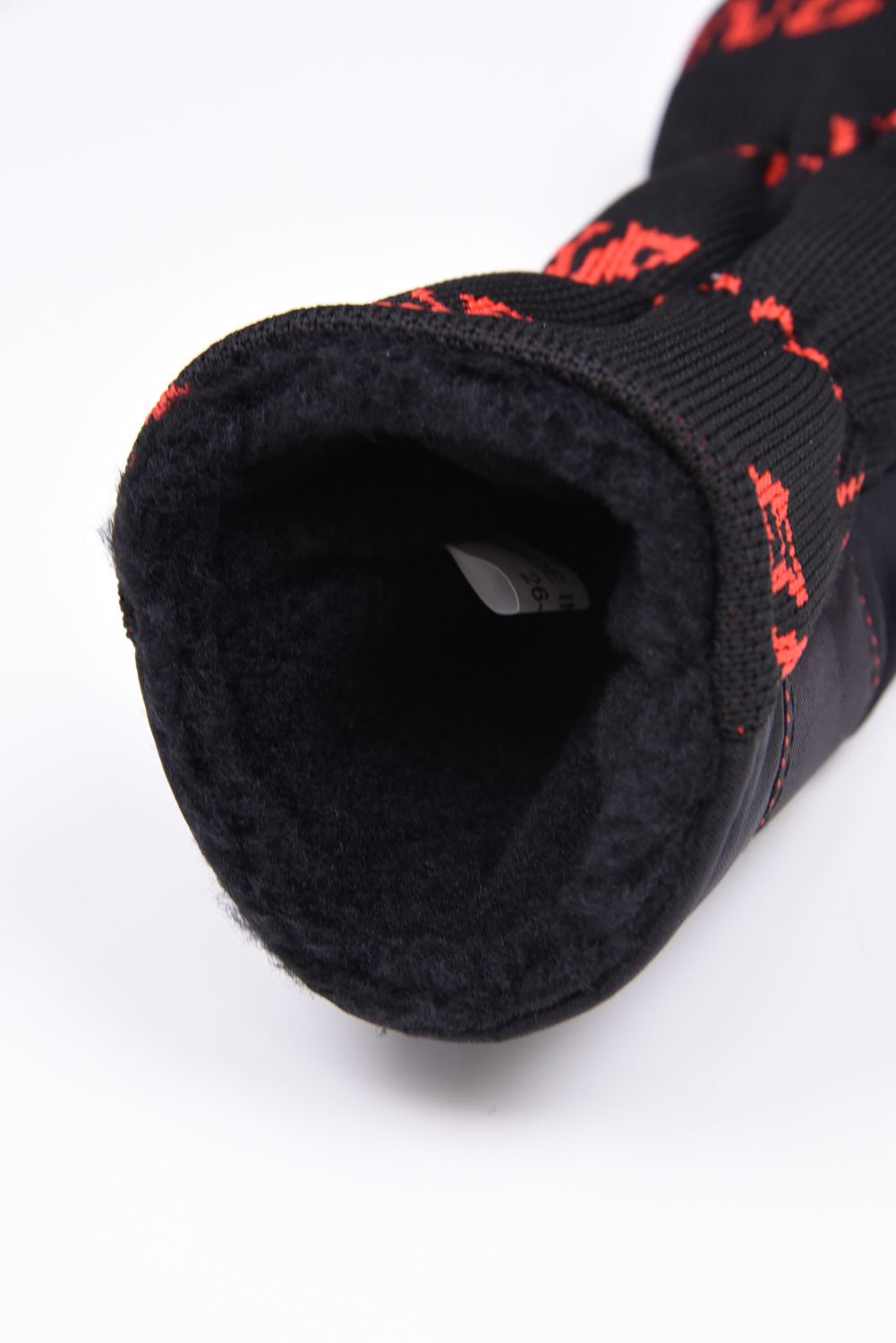 【26SS】 LOGO KNIT UTILITY COVER / 異素材ハイブリッド ユーティリティカバー (ブラック)