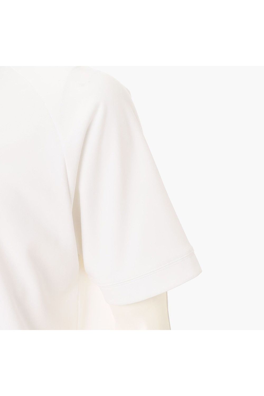 【26SS】 MEN’S COLLEGE LOGO HIGHNECK / カレッジロゴ リラックスフィット モックネックTシャツ (ホワイト)