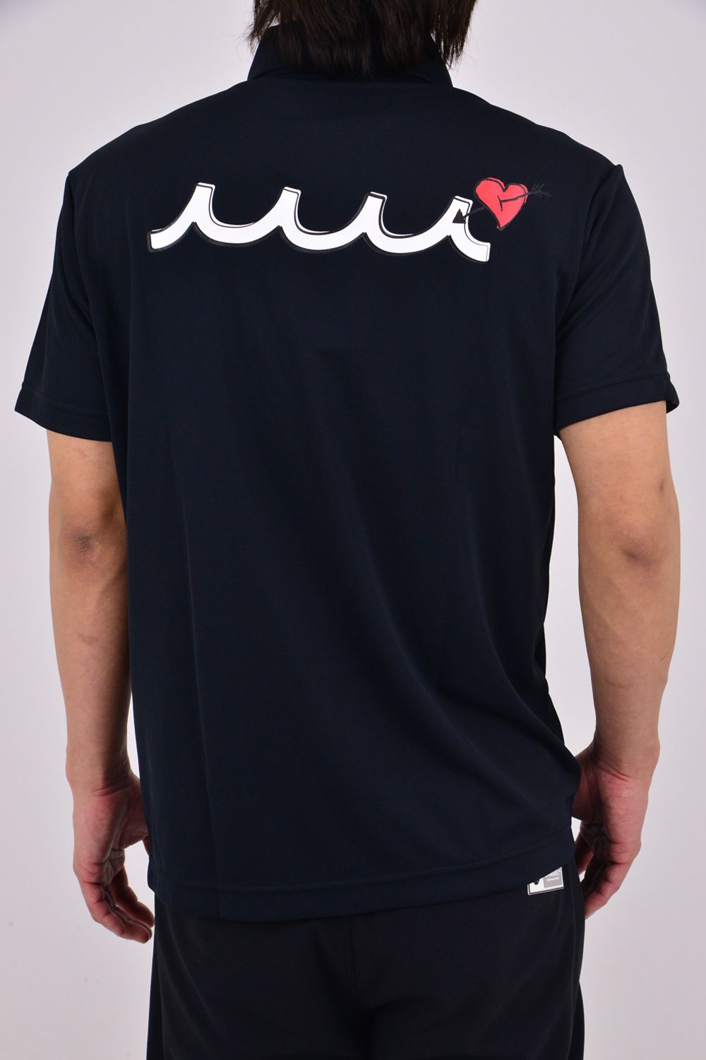 【26SS】 POLO SHIRT / POPEYE™︎コラボレーション エンブレムワッペン ポロシャツ (ブラック)