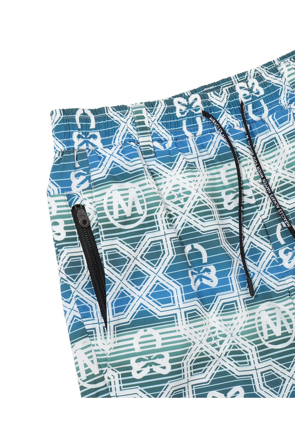 【26SS】 DOMINANT FLEX SHORTS / ジオメトリックパターン総柄 ドライタッチ ショートパンツ (ブルー)