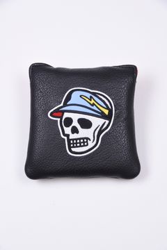 【26SS】 Icon Skull Mallet putter cover / アイコン スカル マレットタイプ パターカバー (チャコール)