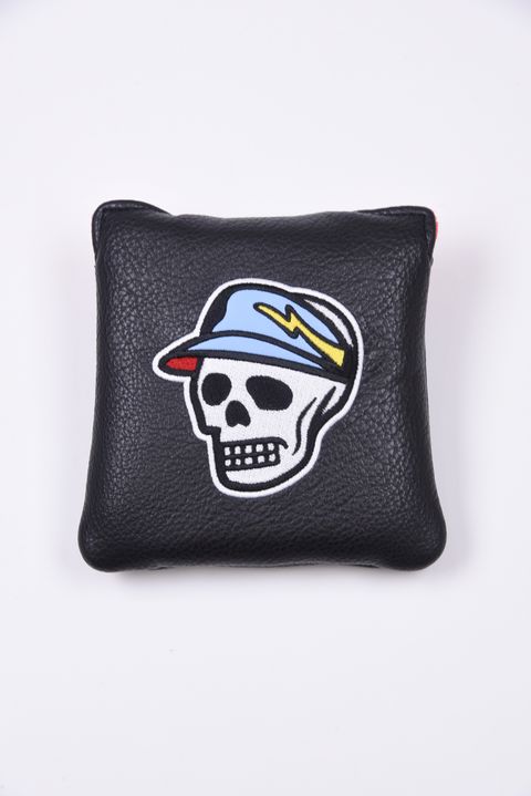 【26SS】 Icon Skull Mallet putter cover / アイコン スカル マレットタイプ パターカバー (チャコール)