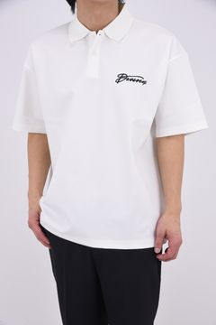 【26SS】 DVG OVER FIT POLO / バックプリント オーバーサイズ ポロシャツ (ホワイト)