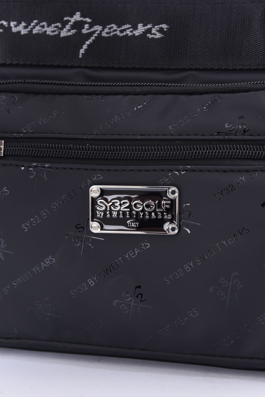 POCKET CART BAG / スムース合皮素材 フロントポケット カートバッグ (ブラック)