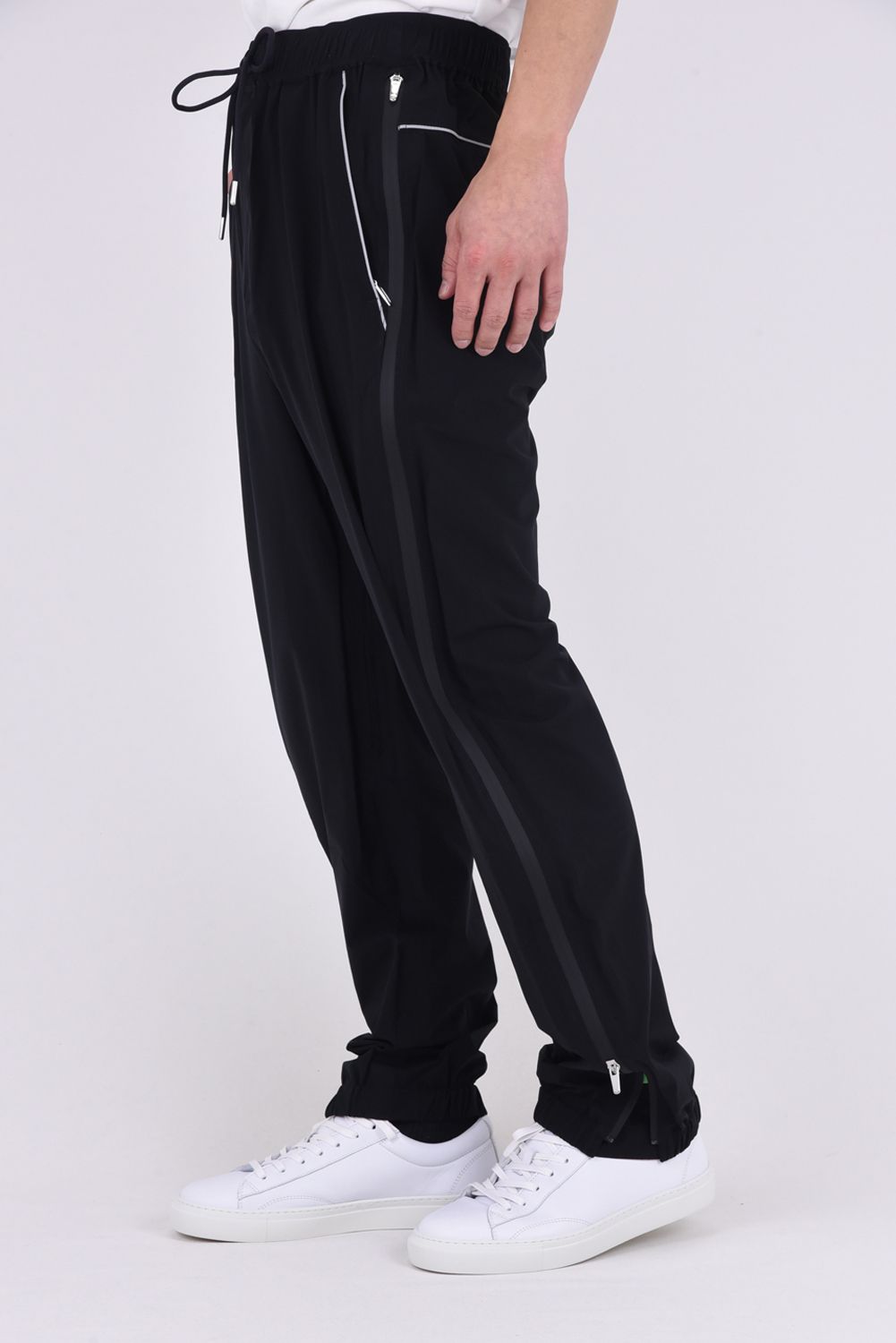 【26SS】 SPINNER PRO FLEX RAIN PANTS / ストレッチナイロンタフタ レインパンツ (薄型ポーチ付き) (ブラック)