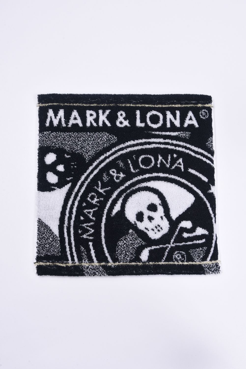 【プレゼント好適品】 HAND TOWEL(SMALL) / スカルカモフラージュ柄 今治 ハンドタオル (ブラック)