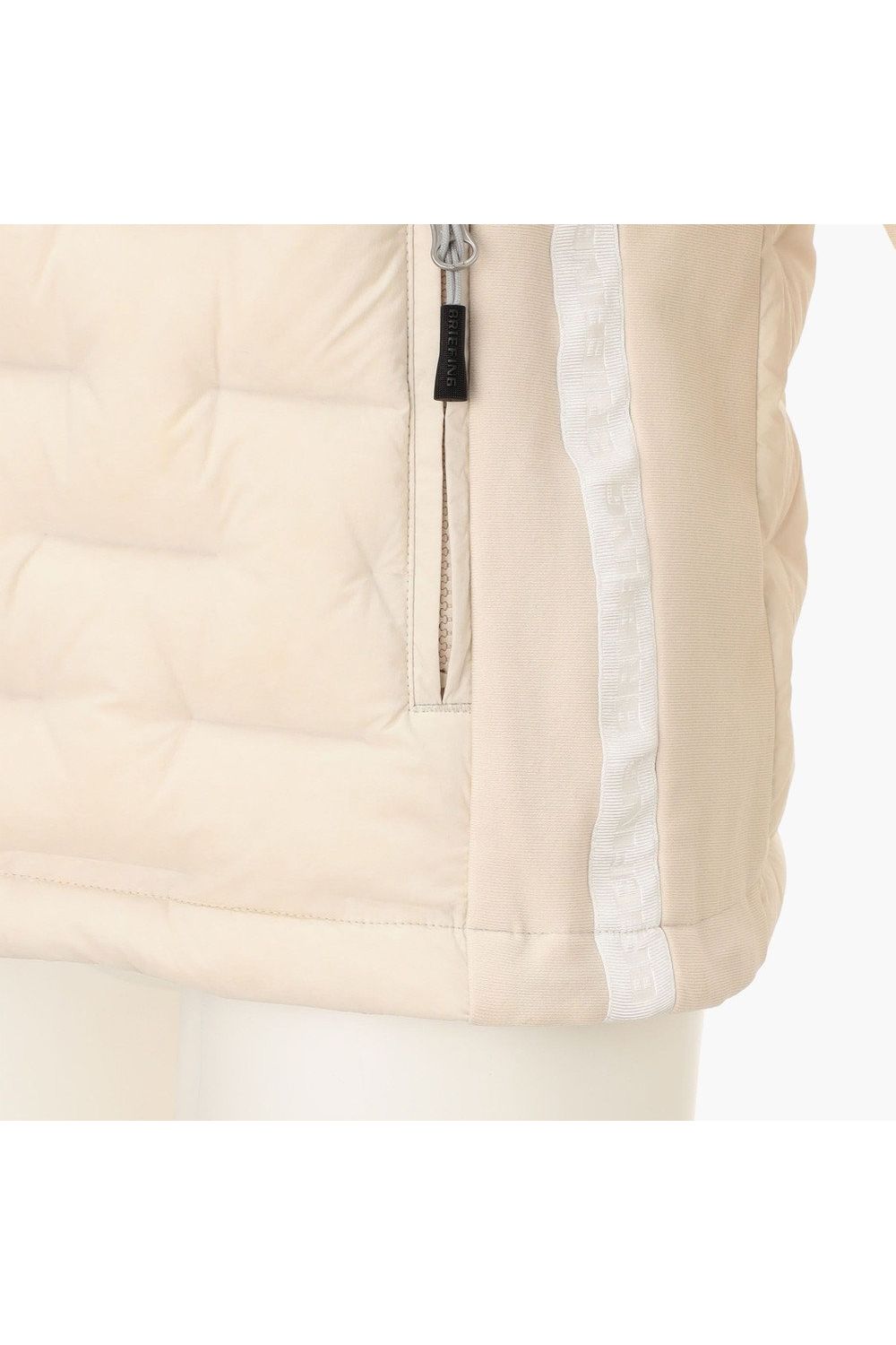 【25AW】【レディース】 WOMEN’S HYBRID DOWN PARKA / ストレッチタフタ ダイヤモンドロゴ ハイブリッドダウンジップパーカー (ベージュ)