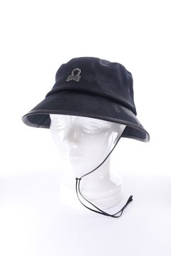 GAUGE CRYSTAL ICON HAT / オリジナルカモジャカード ドローコード付き バケットハット (ブラック)