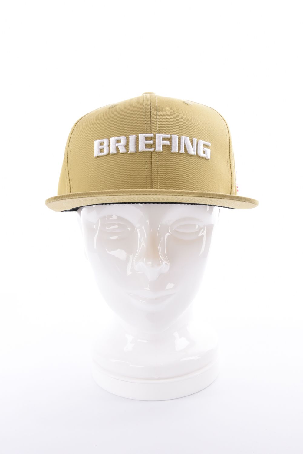 【26SS】 MEN’S BASIC FLAT VISOR CAP / ベーシック ブランドロゴ フラットキャップ (ベージュ)