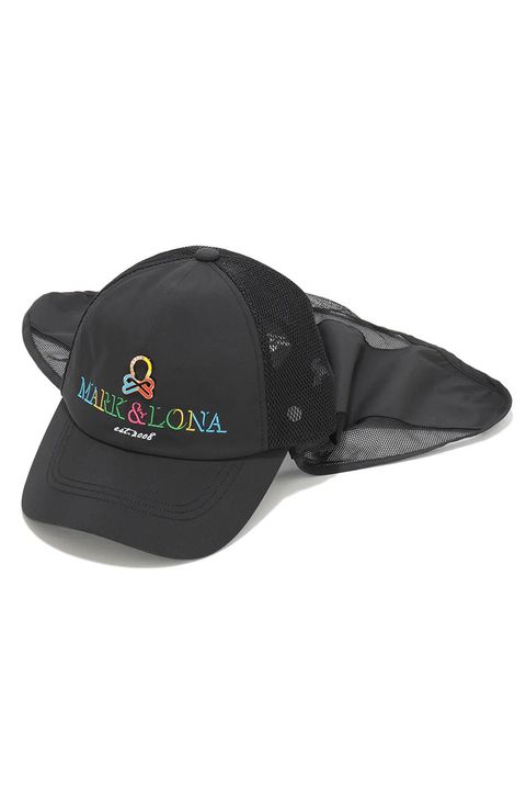 【26SS】 CHOROMA ICON SUN SHIELD CAP / マルチカラー刺繍 サンシールド付き メッシュキャップ (ブラック)