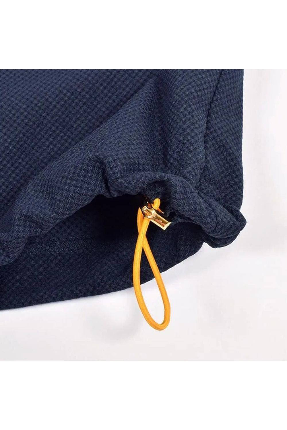 【26AW】 MENS DETACHABLE HALF ZIP SHIRT / ワッフル生地 スリーブデタッチャブル 2WAYハーフジップシャツ (ネイビー)*