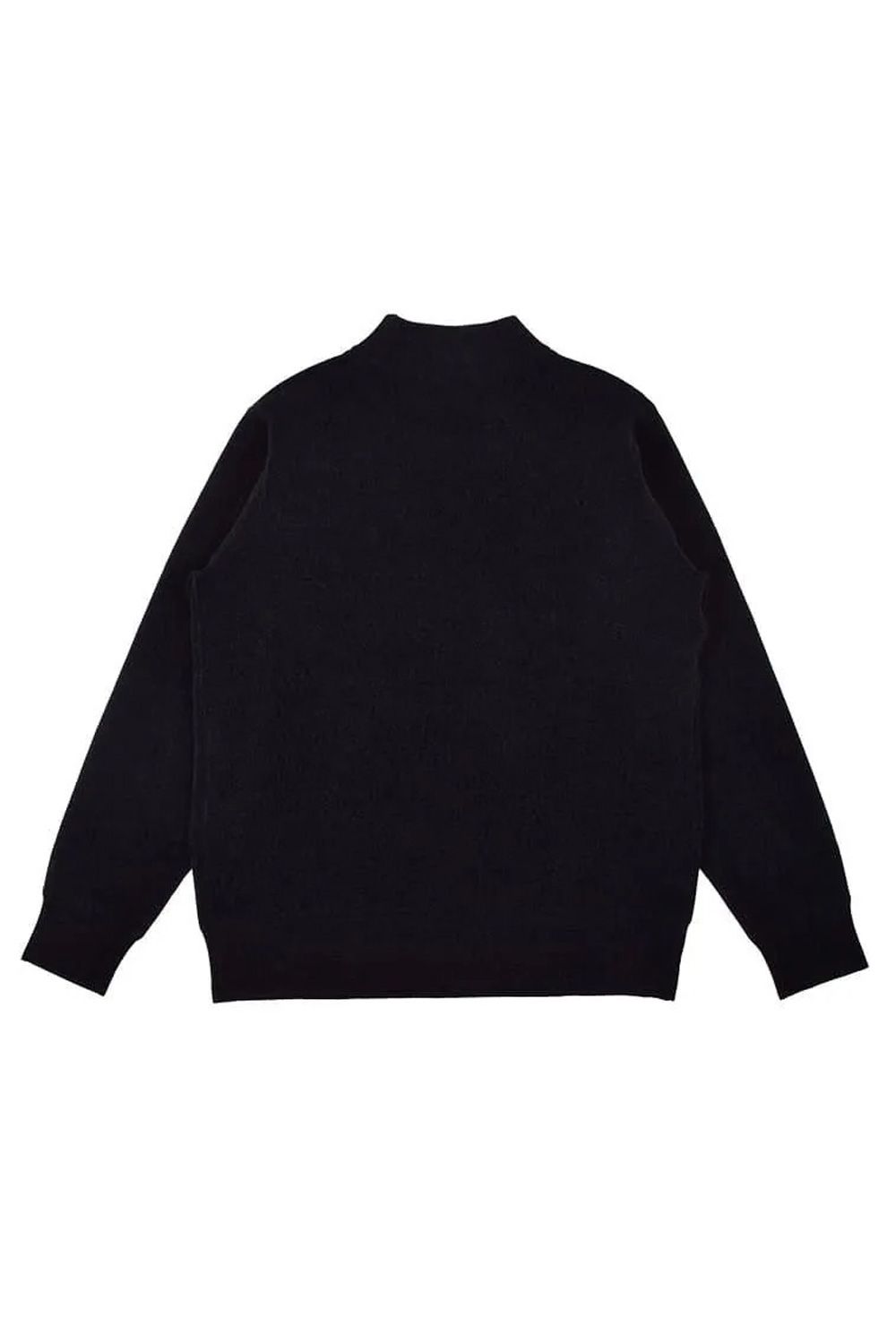 【25AW】 AIR SHUT MALL YARN HIGH NECK KNIT / エアシャット モールヤーン ハイネック ニット (ブラック)*