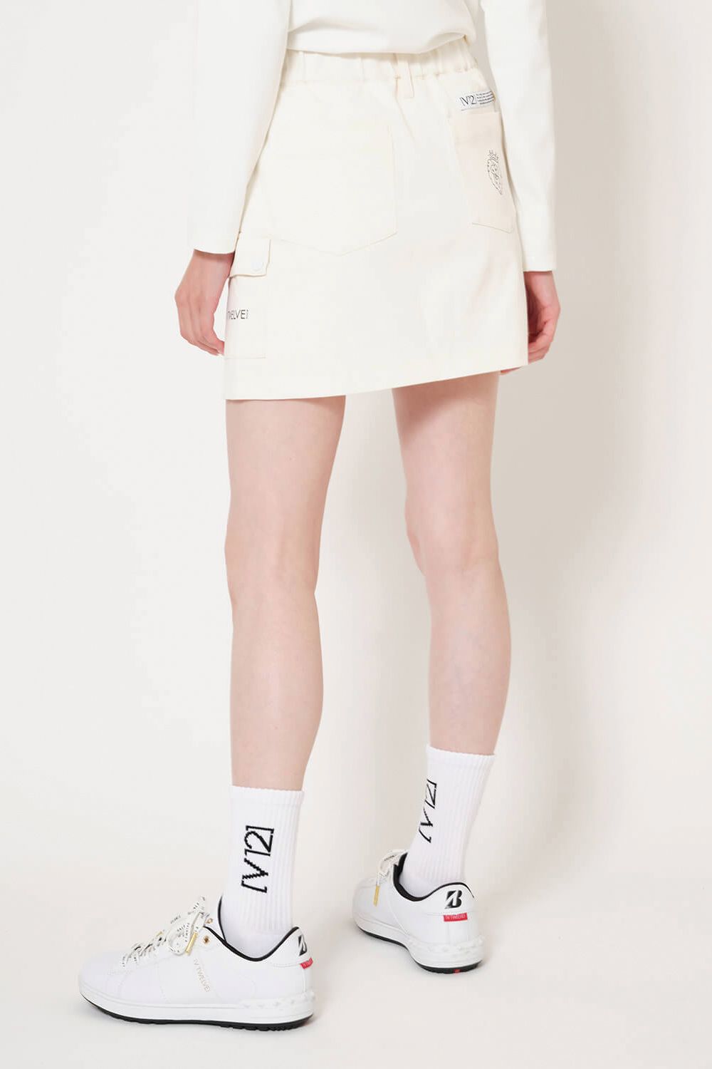 【26SS】【レディース】 SNAP SKIRT / スナップポケット スカート (ホワイト)