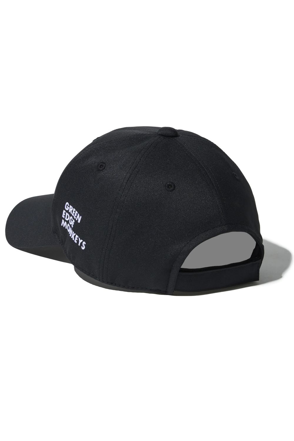 【26SS】 CAP / モンキー刺繍ワッペン ベースボールキャップ (ブラック)