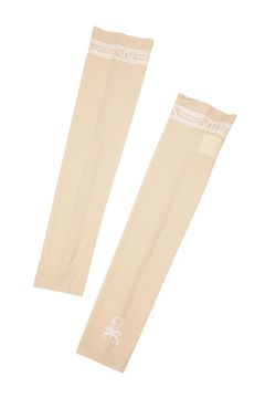 【26SS】【T-LINE】 ARM COVER / ブランドロゴ箔プリント アームカバー (ベージュ)