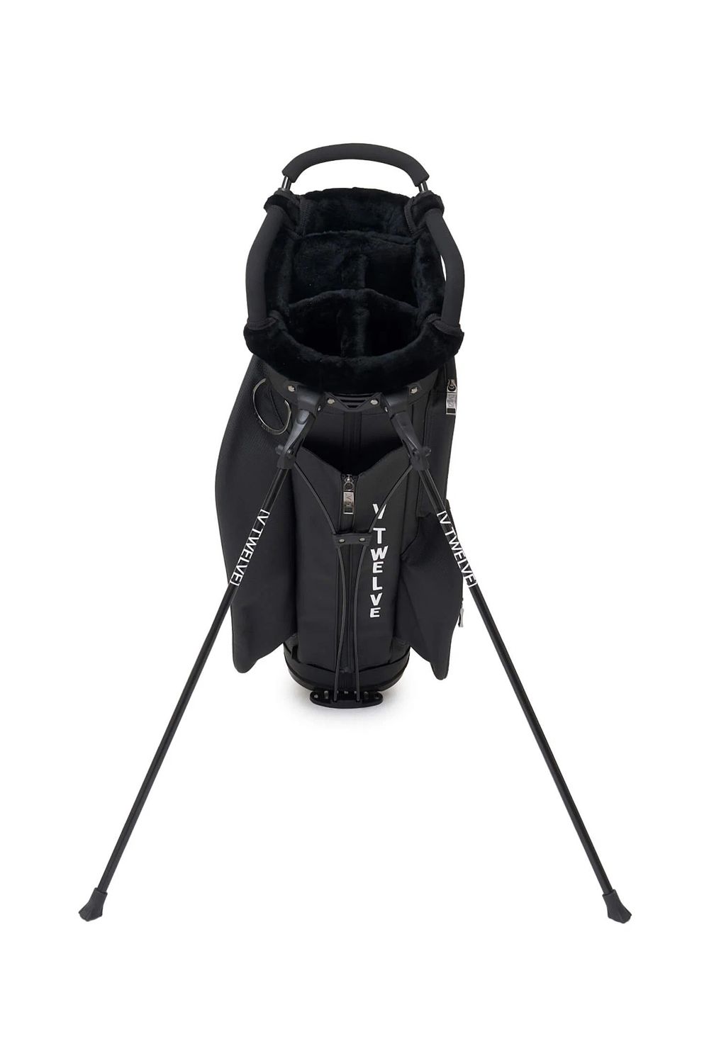 【26AW】 ESSENTIAL CADDY / パンチングレザー ブランドロゴ スタンドタイプ キャディバッグ (ブラック）