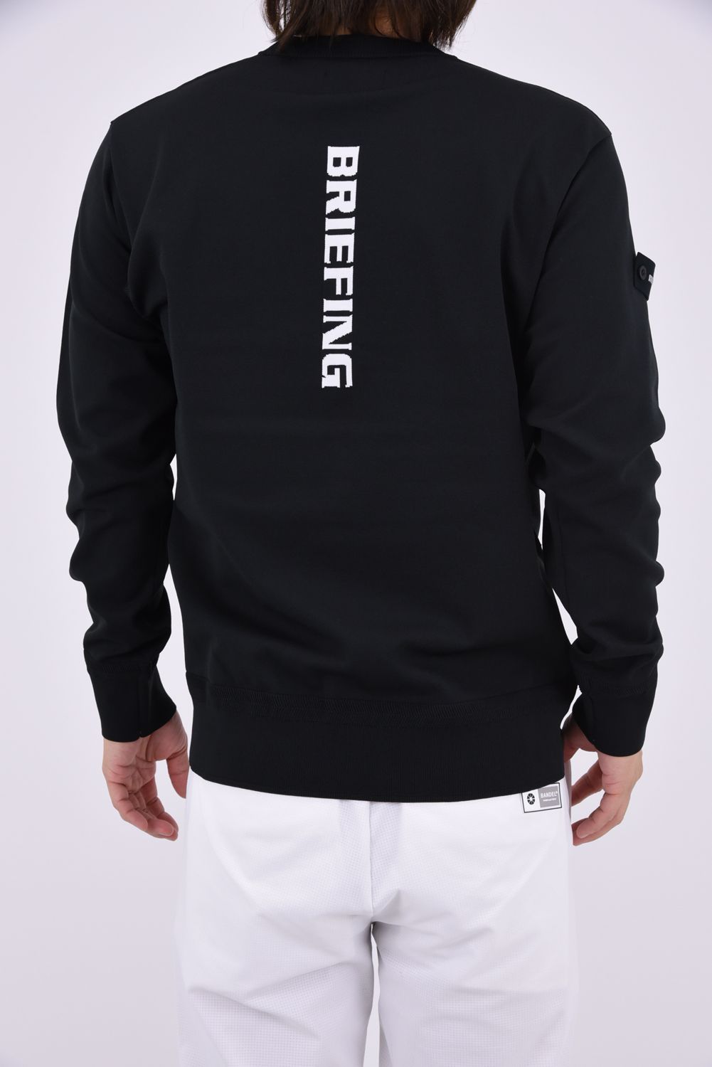 【26AW】 MEN’S PLANE KNIT CREWNECK / ブランドロゴ クルーネックニット (ブラック)